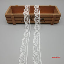 10 Yards White Lace Ribbon Tape (40MM Wide)