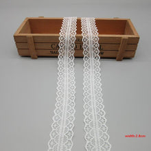 10 Yards White Lace Ribbon Tape (40MM Wide)