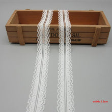 10 Yards White Lace Ribbon Tape (40MM Wide)